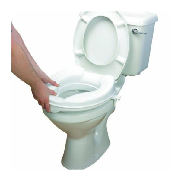 Toiletverhoger 11 cm + 2 klemmen plastiek