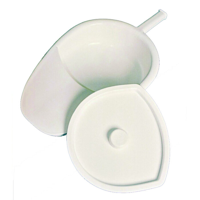 Bedpan ovaal, plastiek met handvat